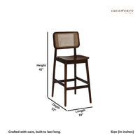 Jhom Wooden Rattan High Chair (Teak)