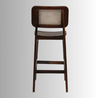 Jhom Wooden Rattan High Chair (Teak)