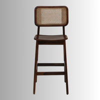 Jhom Wooden Rattan High Chair (Teak)