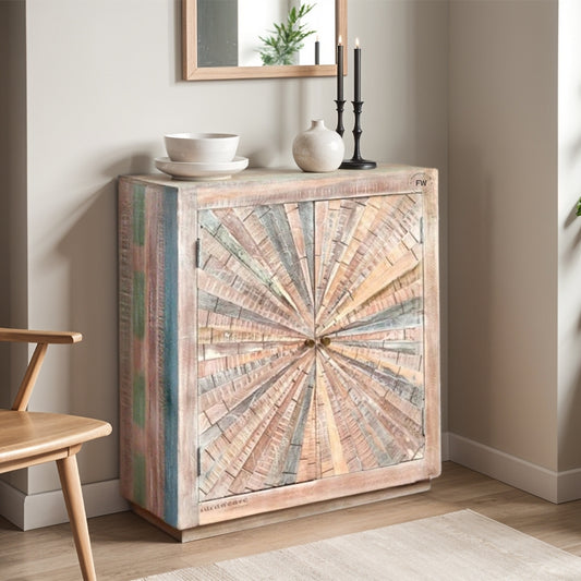 Sukmen Wooden Rustic Cabinet