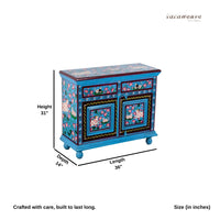Sriman Wooden Handpainted Cabinet