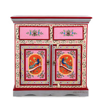 Tika Wooden Handpainted Storage Cabinet (Design1)