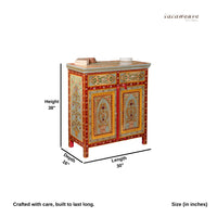 Wondera Wooden Handpainted Cabinet