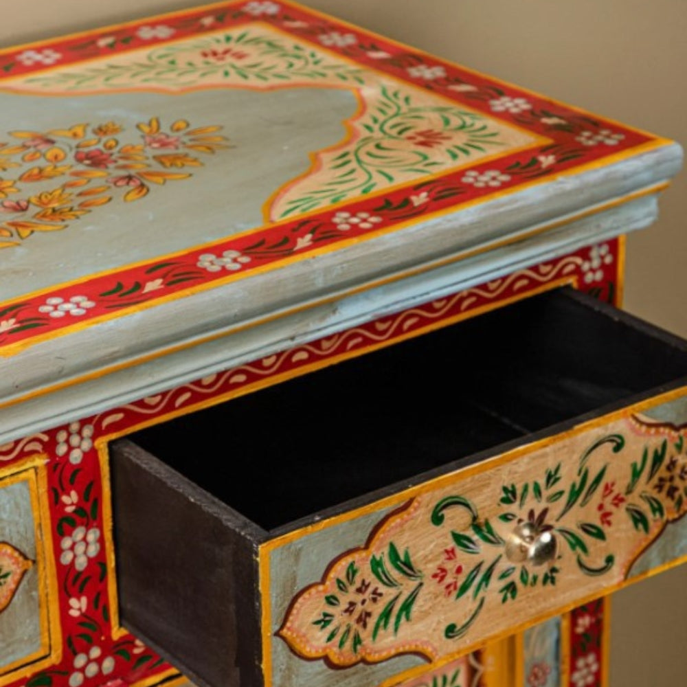 Wondera Wooden Handpainted Cabinet