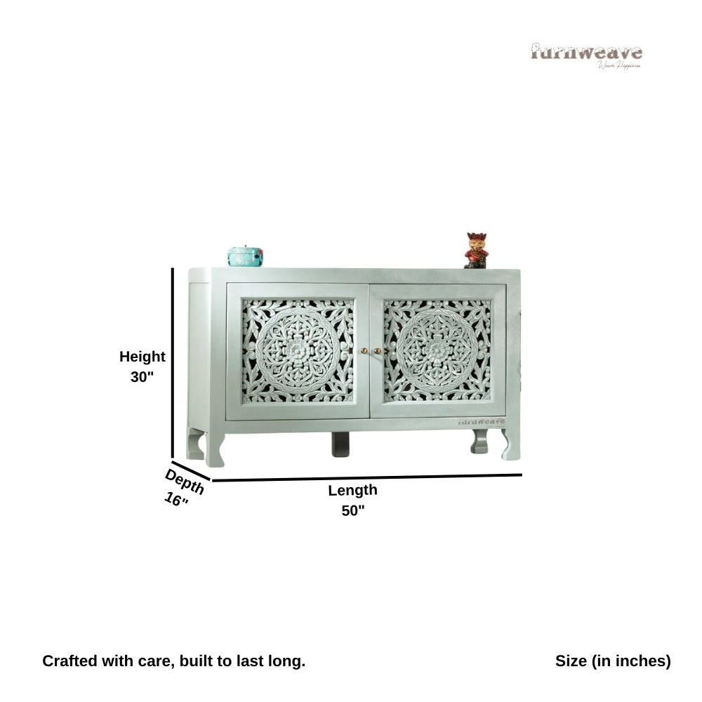 Yepa Wooden Cabinet for Storage (Green Ela)