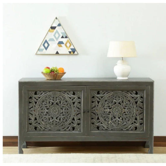 Yepa Wooden Cabinet for Storage (Grey)