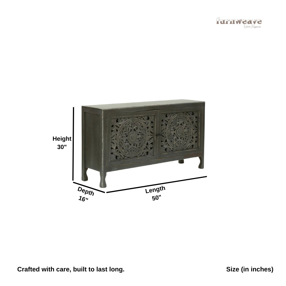 Yepa Wooden Cabinet for Storage (Grey)