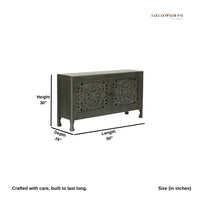 Yepa Wooden Cabinet for Storage (Grey)
