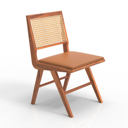 Baje Wooden Rattan Chair (Teak)