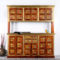 Chokat Wooden Tradtional Crockery Storage Unit (Teak)
