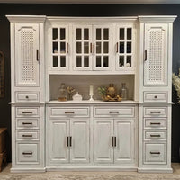 Wasi Wooden Crockery Unit Storage (White Distress)