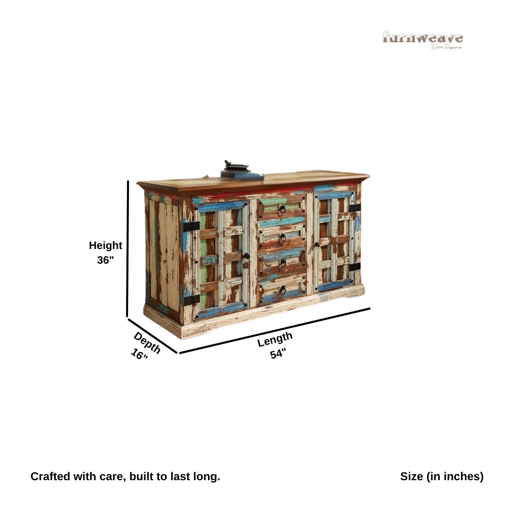 Shafke Wooden Reclaimed Finish Sideboard (Reclaimed)