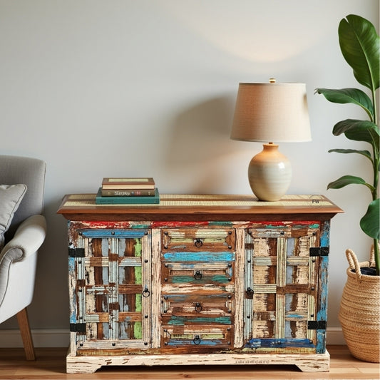 Shafke Wooden Reclaimed Finish Sideboard (Reclaimed)