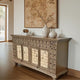 Eistha Wooden Carved Sideboard (Brown)