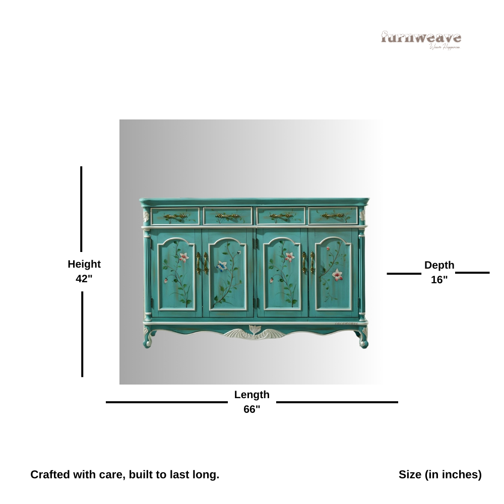 Resta Wooden Handpainted Sideboard