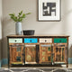 Geva Wooden Antique Finish Sideboard (Reclaimed)