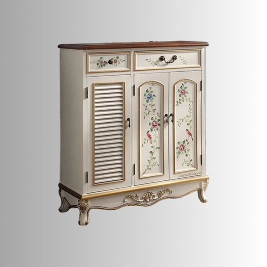 Femia Wooden Handpainted Cabinet  (Model 2)