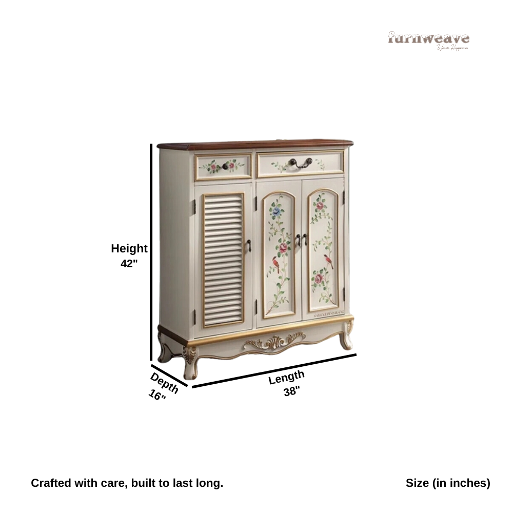 Femia Wooden Handpainted Cabinet  (Model 2)