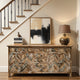 Krista Wooden Rustic Sideboard (Rustic Brown)