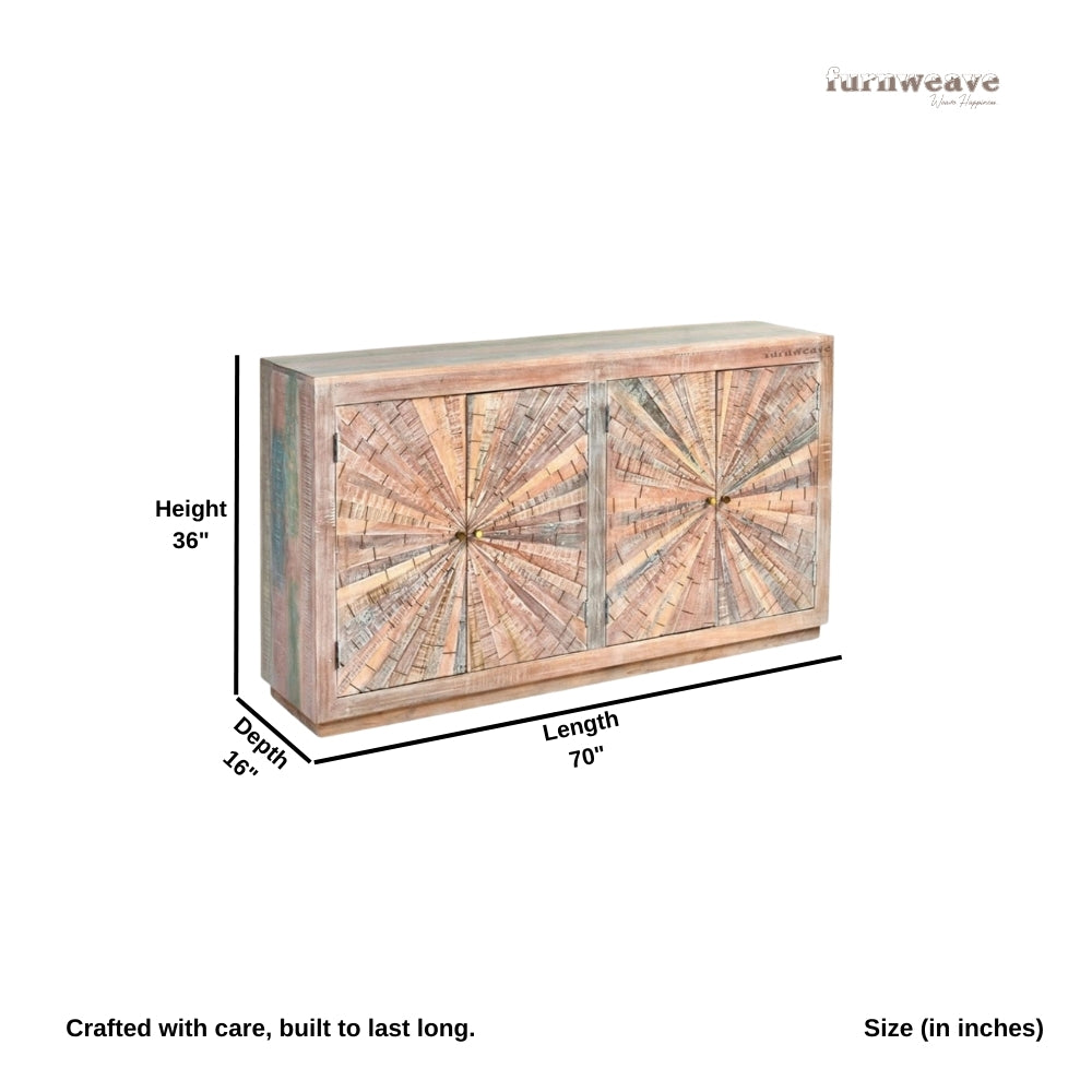 Sukmen Wooden Rustic Sideboard