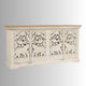 Sevena Wooden Carved Sideboard (Off White)
