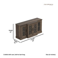 Sifa Wooden Designer Modern Sideboard (Brown)