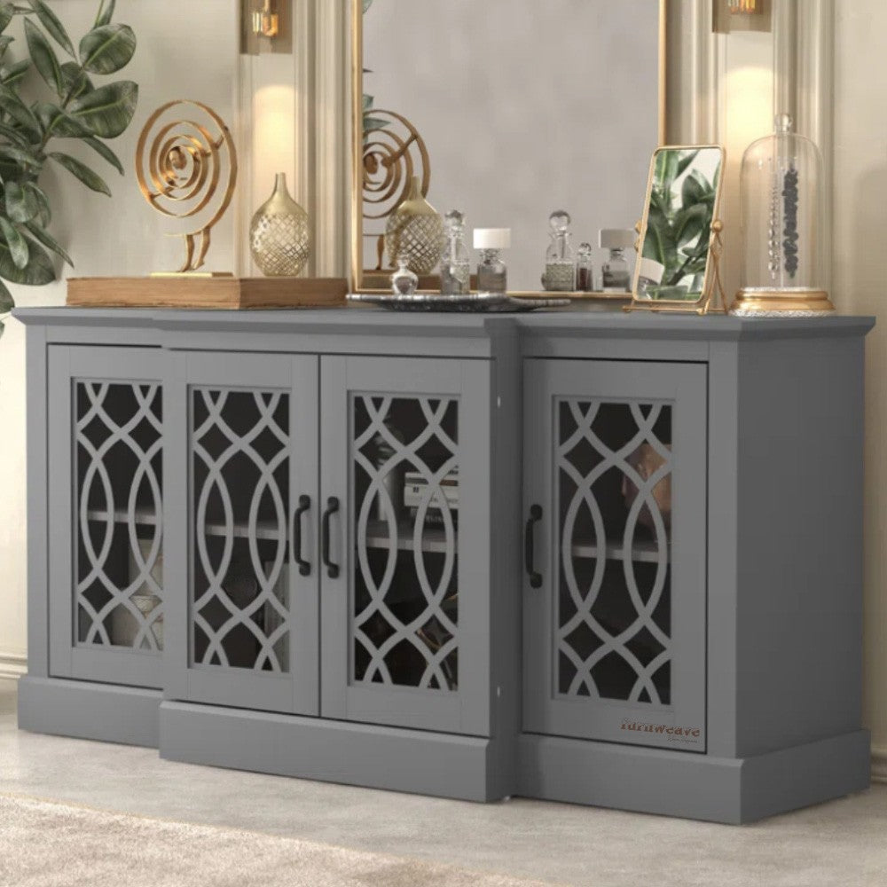 Sifa Wooden Designer Modern Sideboard (Dark Grey)