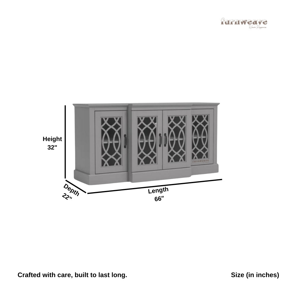 Sifa Wooden Designer Modern Sideboard (Dark Grey)