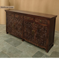 Karia Wooden Sideboard (Walnut)