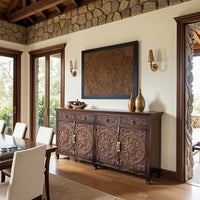 Karia Wooden Sideboard (Walnut)