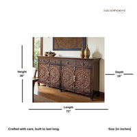 Karia Wooden Sideboard (Walnut)