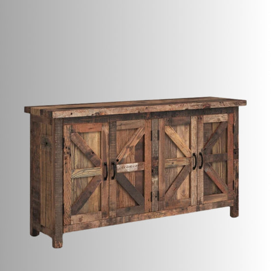 Sonat Wooden Reclaimed Finish Farmhouse Rustic Sideboard (Model 1)