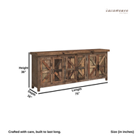 Sonat Wooden Reclaimed Finish Farmhouse Rustic Sideboard (Model 2)