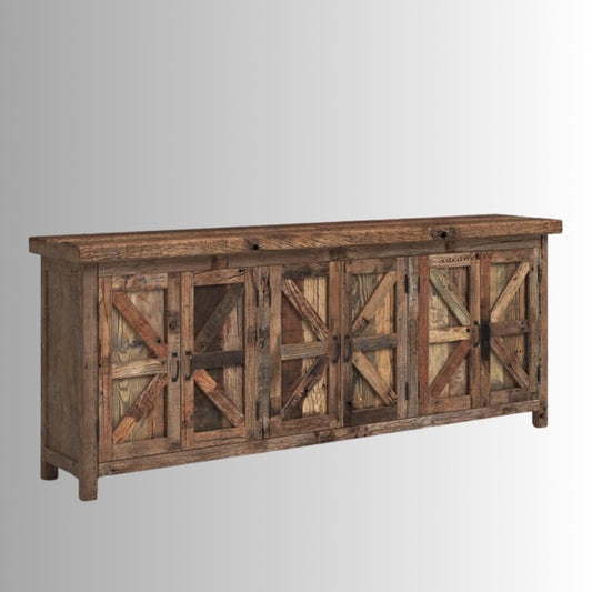 Sonat Wooden Reclaimed Finish Farmhouse Rustic Sideboard (Model 2)