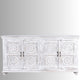 Rifo Wooden Designer Antique Carved Sideboard (White Distress)