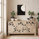 Lotus Sideboard Cabinet for Storage (Natural White Combination)