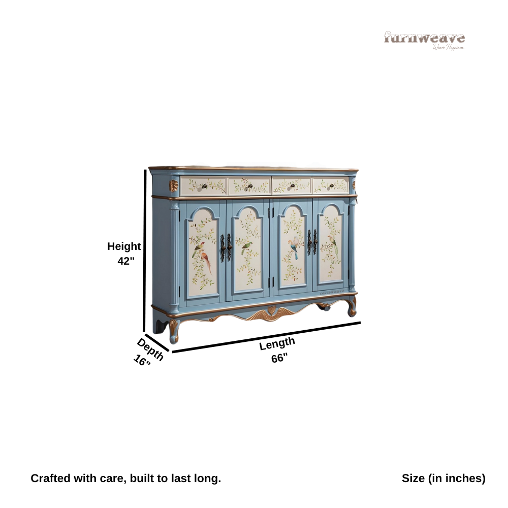 Pinaka Wooden Handpainted Sideboard