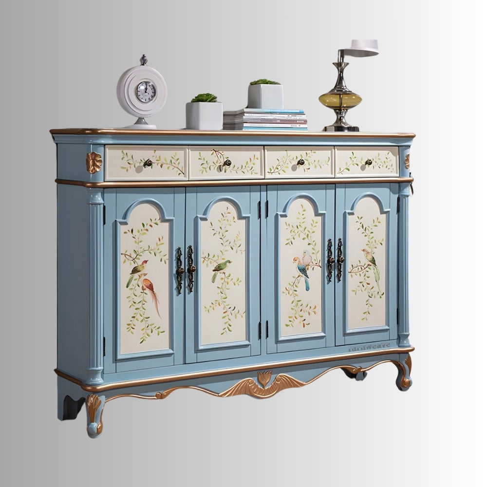 Pinaka Wooden Handpainted Sideboard
