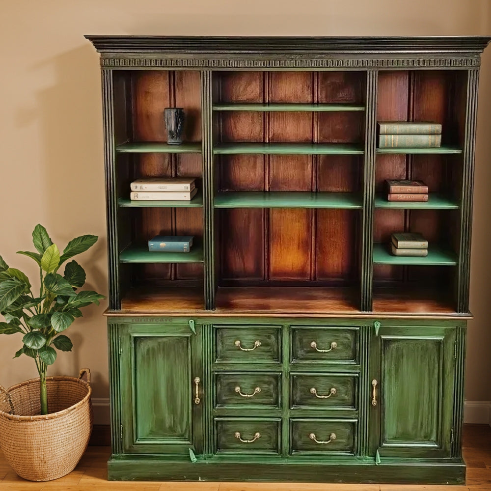 Revek Wooden Book Shelf Cupboard (Green)