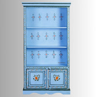 Shimoy Wooden Handpainted Book Shelf (Blue)