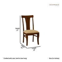 Samel Wooden Dining Chair (Teak)