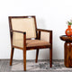 Jamil Wooden Rattan Arm Chair (Teak)