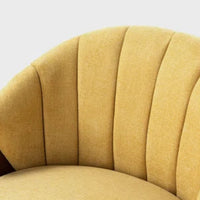 Sion Wooden Upholstered Lounge Chair (Teak)
