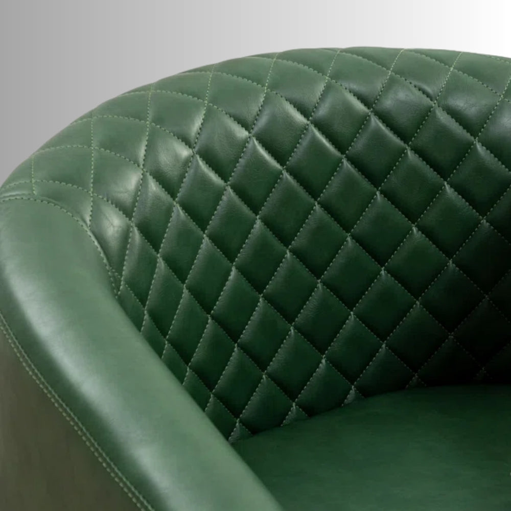 Kisto Wooden Premium Lounge Sofa Chair (Green)