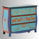 Amrit Wooden Chest of Drawers (Blue) | Wooden Handpainted Furniture Online | Chest of Drawers Online | Solid Wood Furniture Online | Furnweave