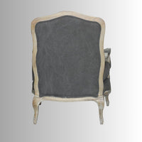 Sukre Wooden Designer Arm Chair (White Distress)