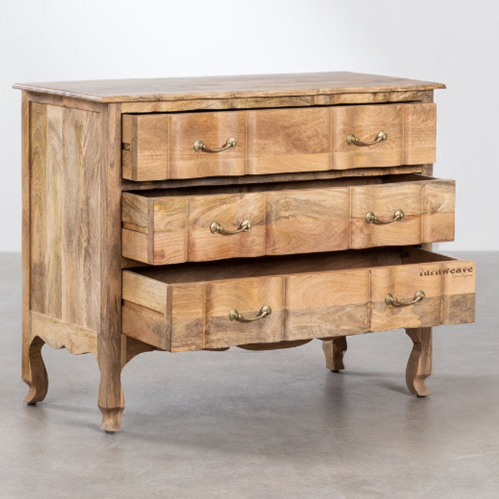 Aada Solid Wood Chest of Drawers Cabinet (Natural) | Wooden Chest Of Drawers | Wooden Cabinet | Cabinet Sideboards | Solid Wood Furniture Online | Furnweave