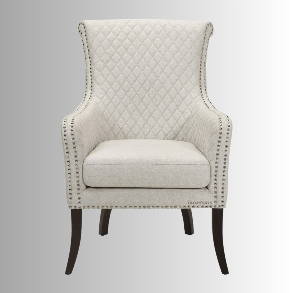 Omea Wooden Accent Chair (Walnut)