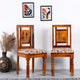 Puna Wooden Dining Chair Set of Two (Teak)