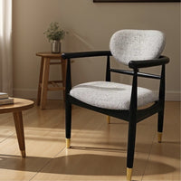 Sevae Wooden Arm Chair (Black)